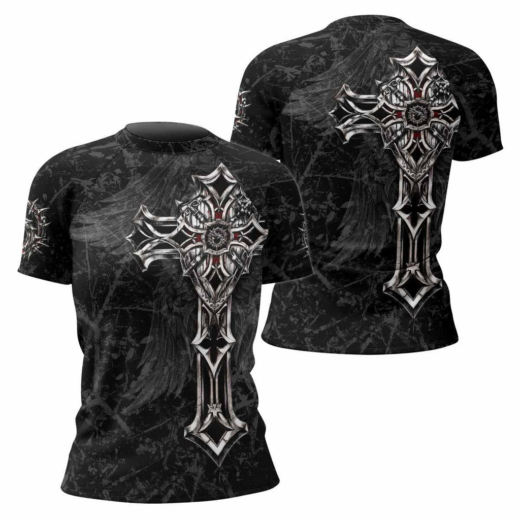 Crown of Thorns Cross Rash Guard