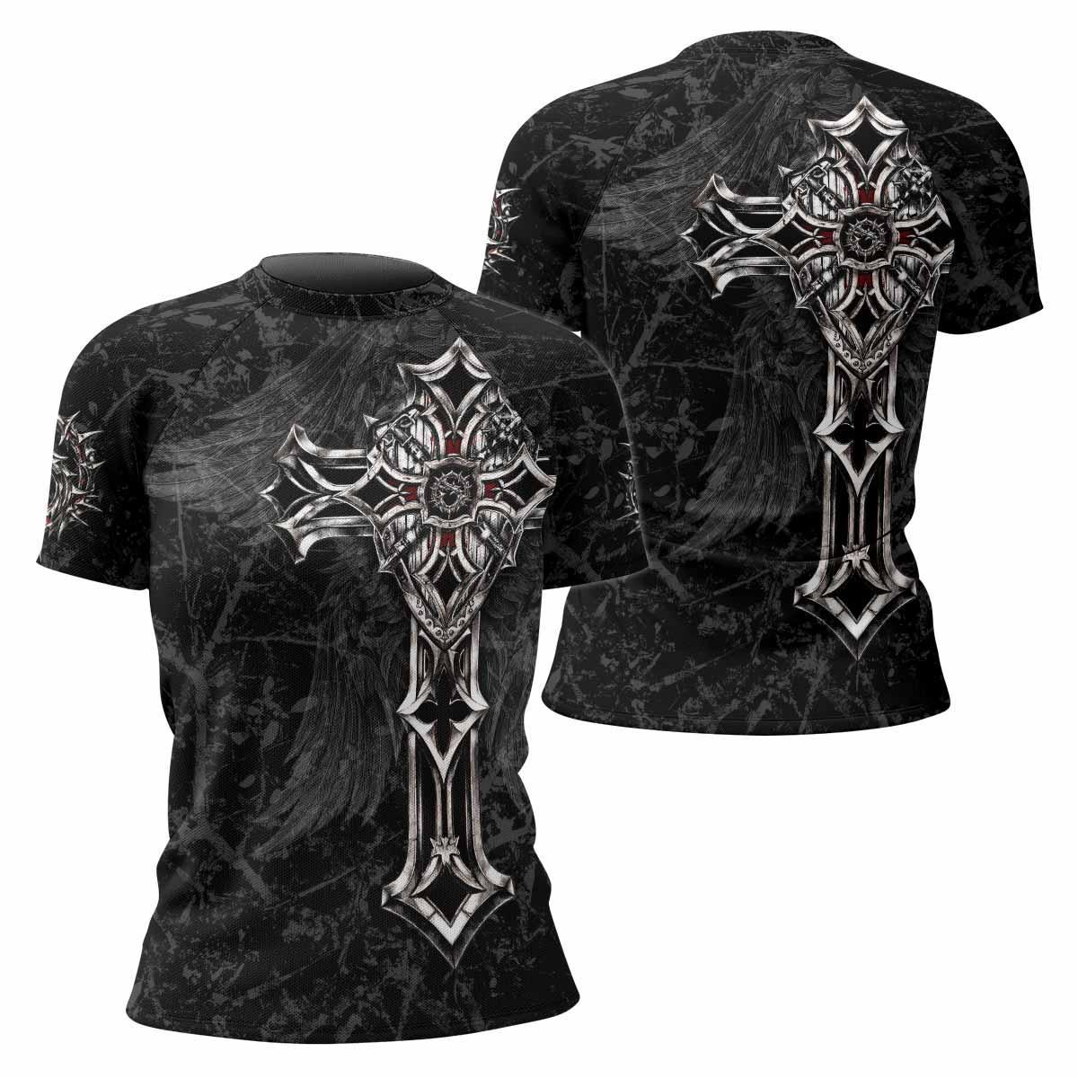 Crown of Thorns Cross Rash Guard