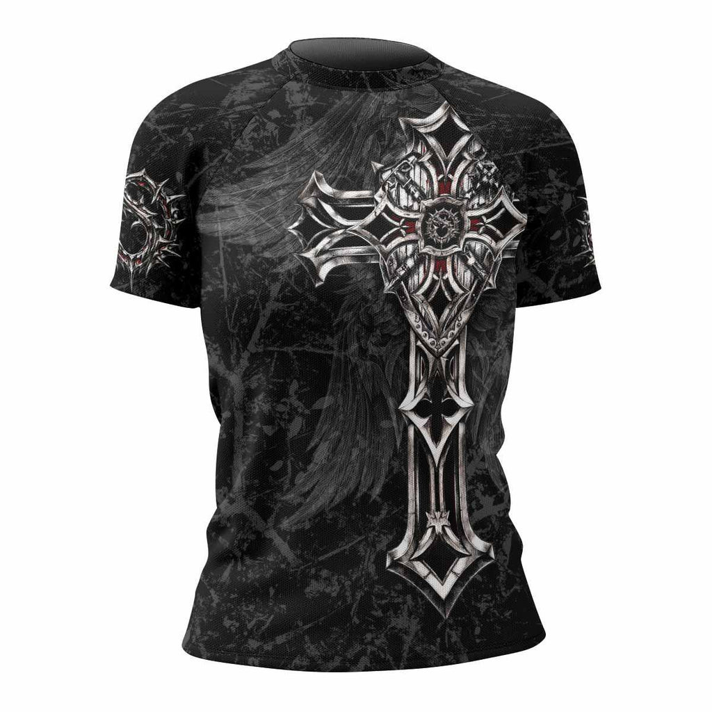Crown of Thorns Cross Rash Guard