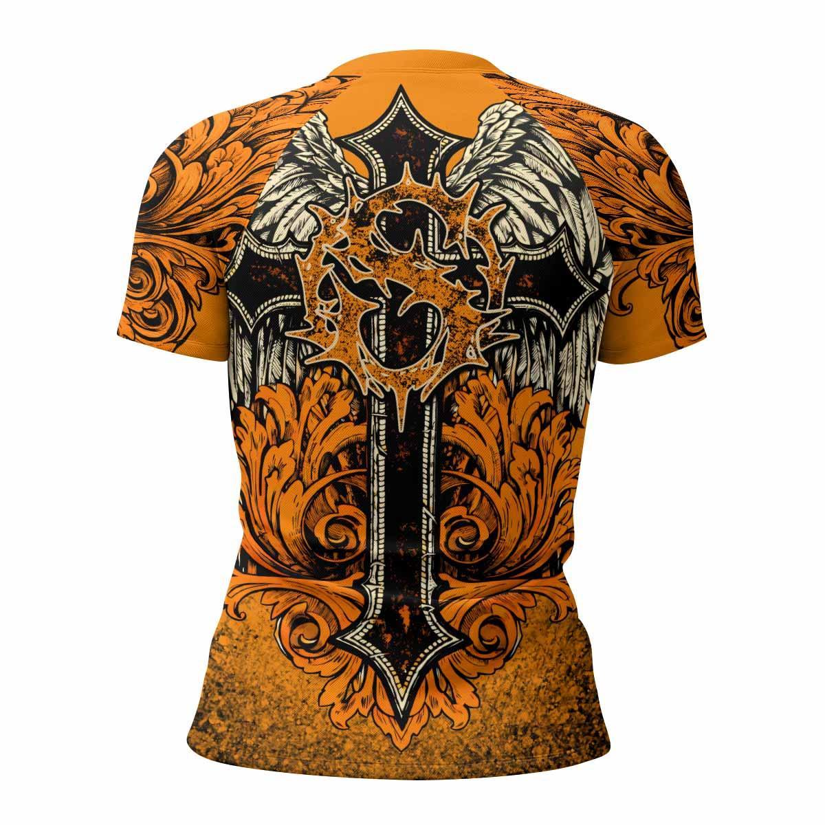Faith Over Fear Crown Cross Rash Guard