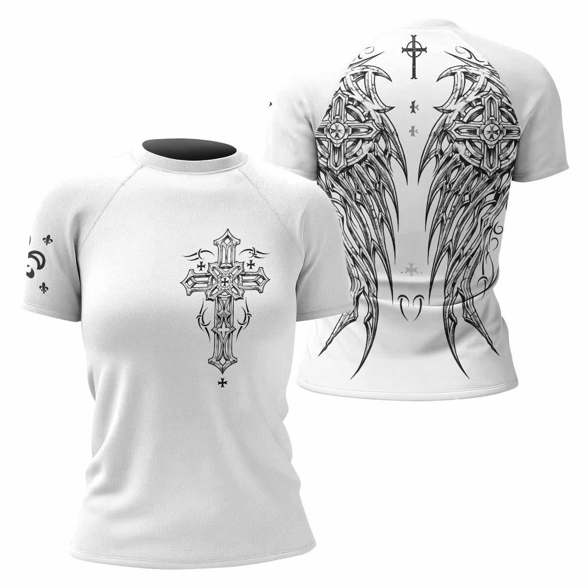 Angel Wings Cross Rash Guard