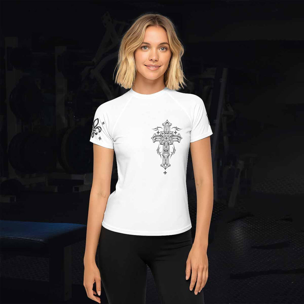 Angel Wings Cross Rash Guard