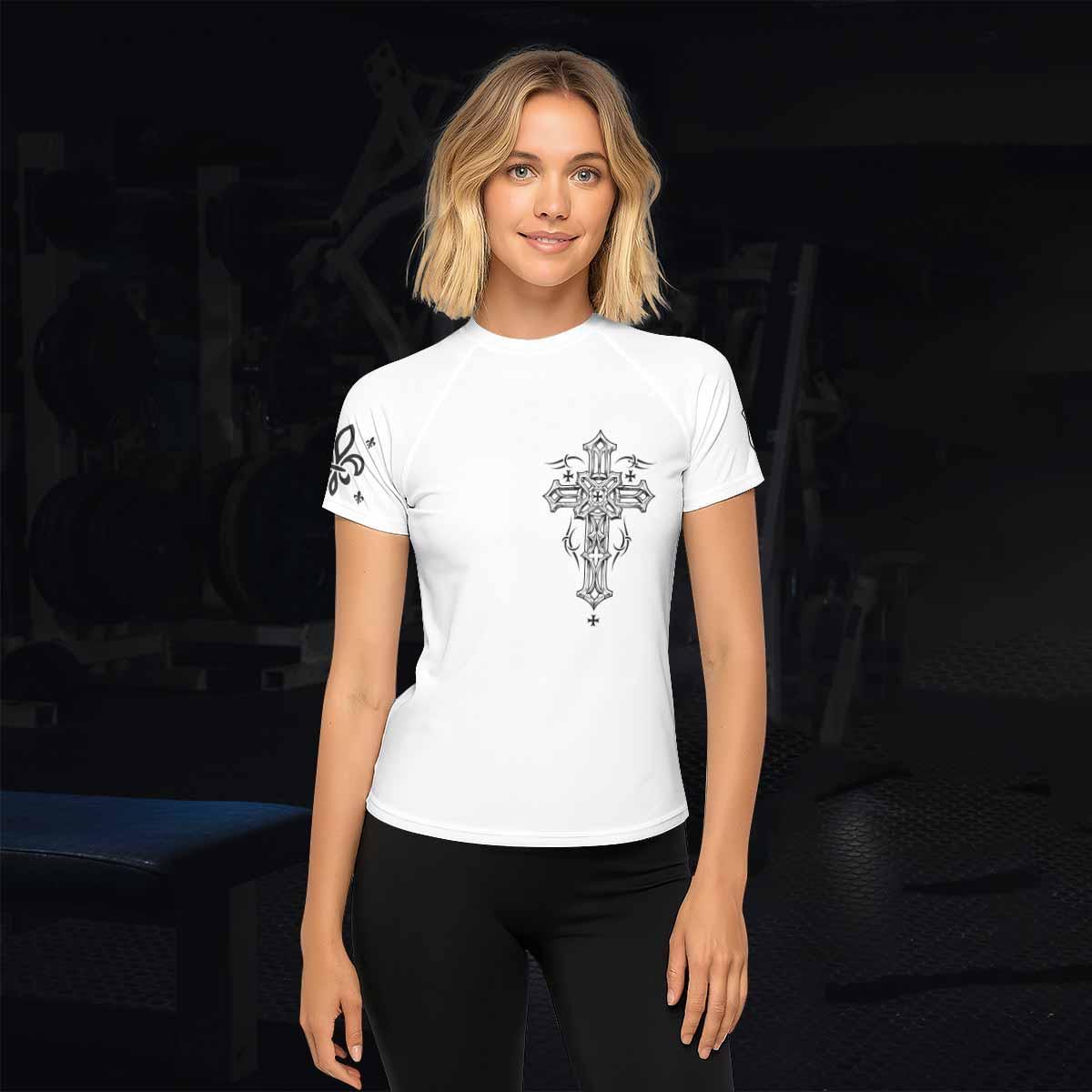 Angel Wings Cross Rash Guard