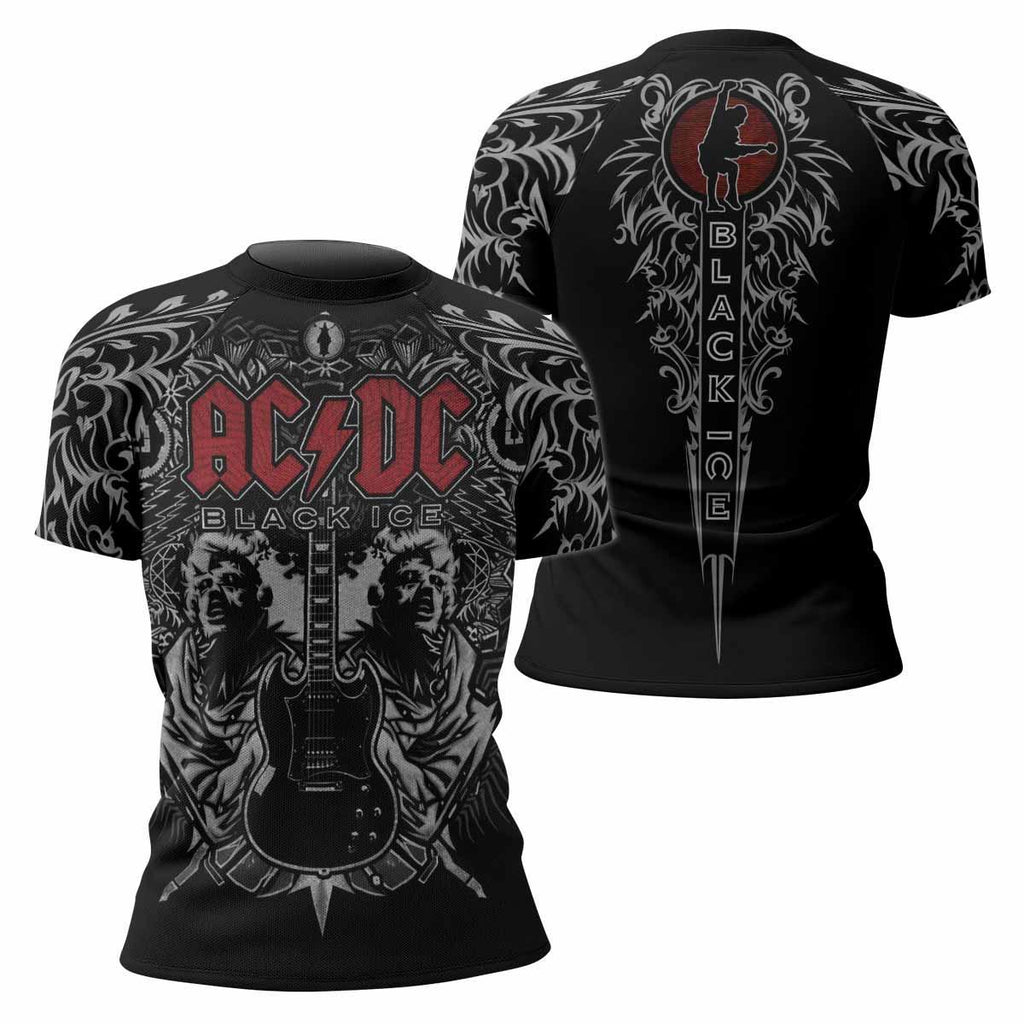 AC/DC Black Ice Rash Guard