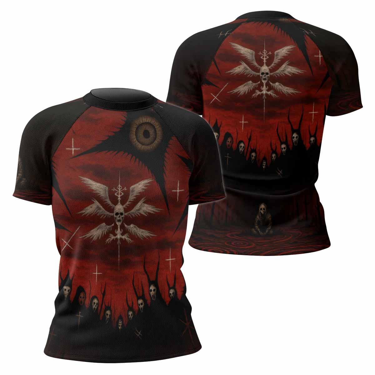 Occult Fallen Seraph Ritual Rash Guard