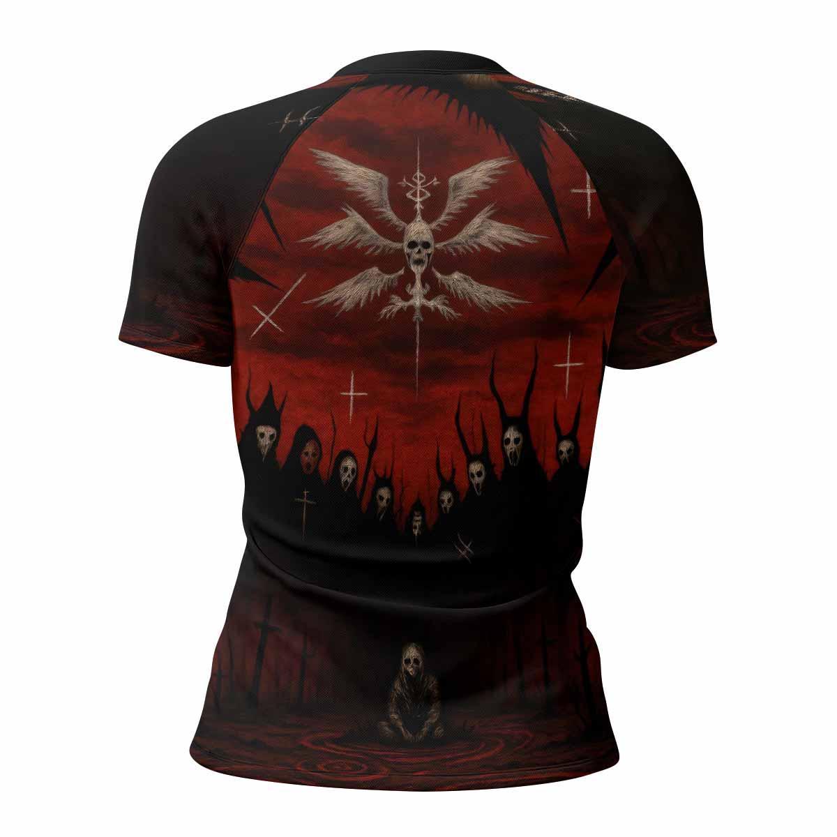Occult Fallen Seraph Ritual Rash Guard