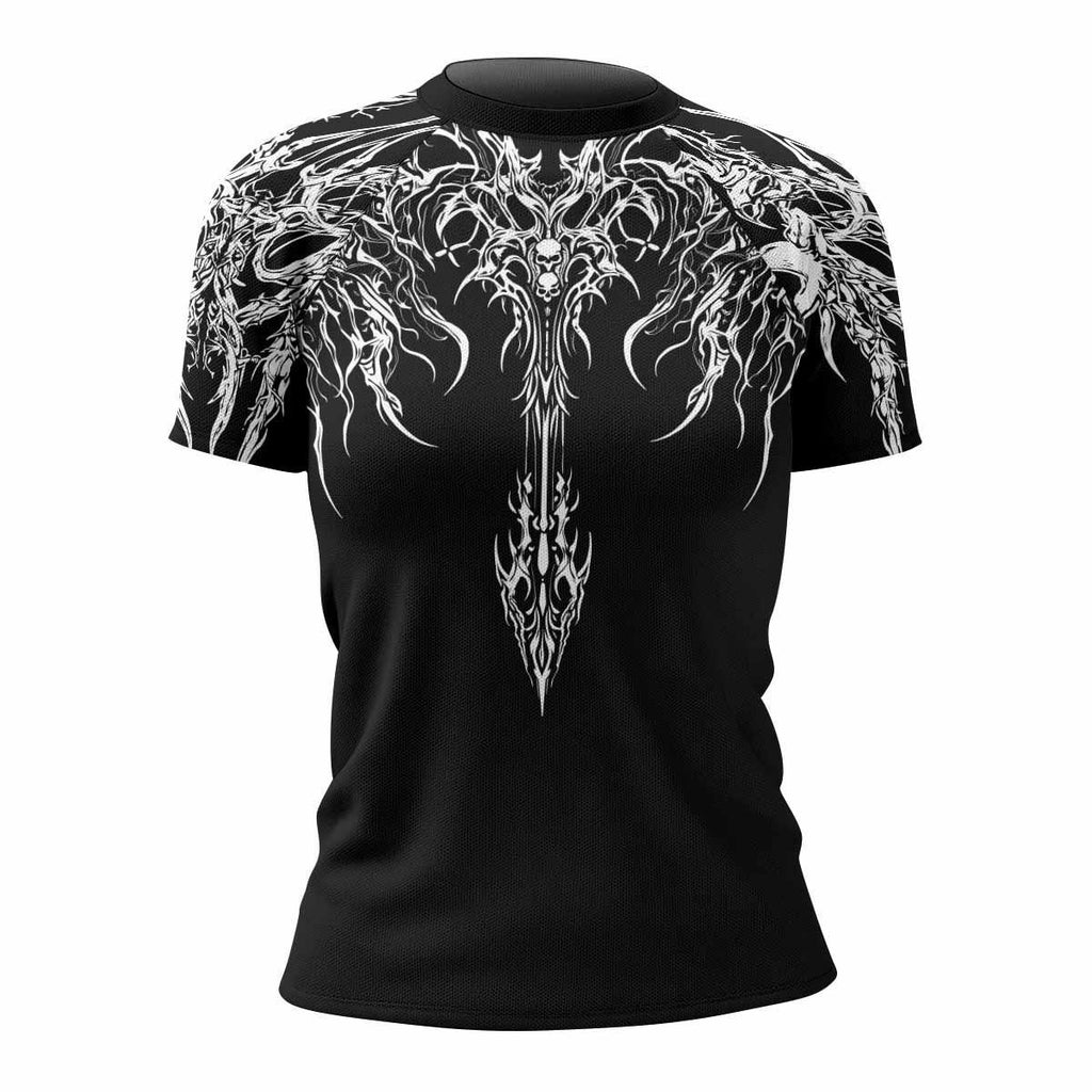 Gothic Bone Skull Rash Guard