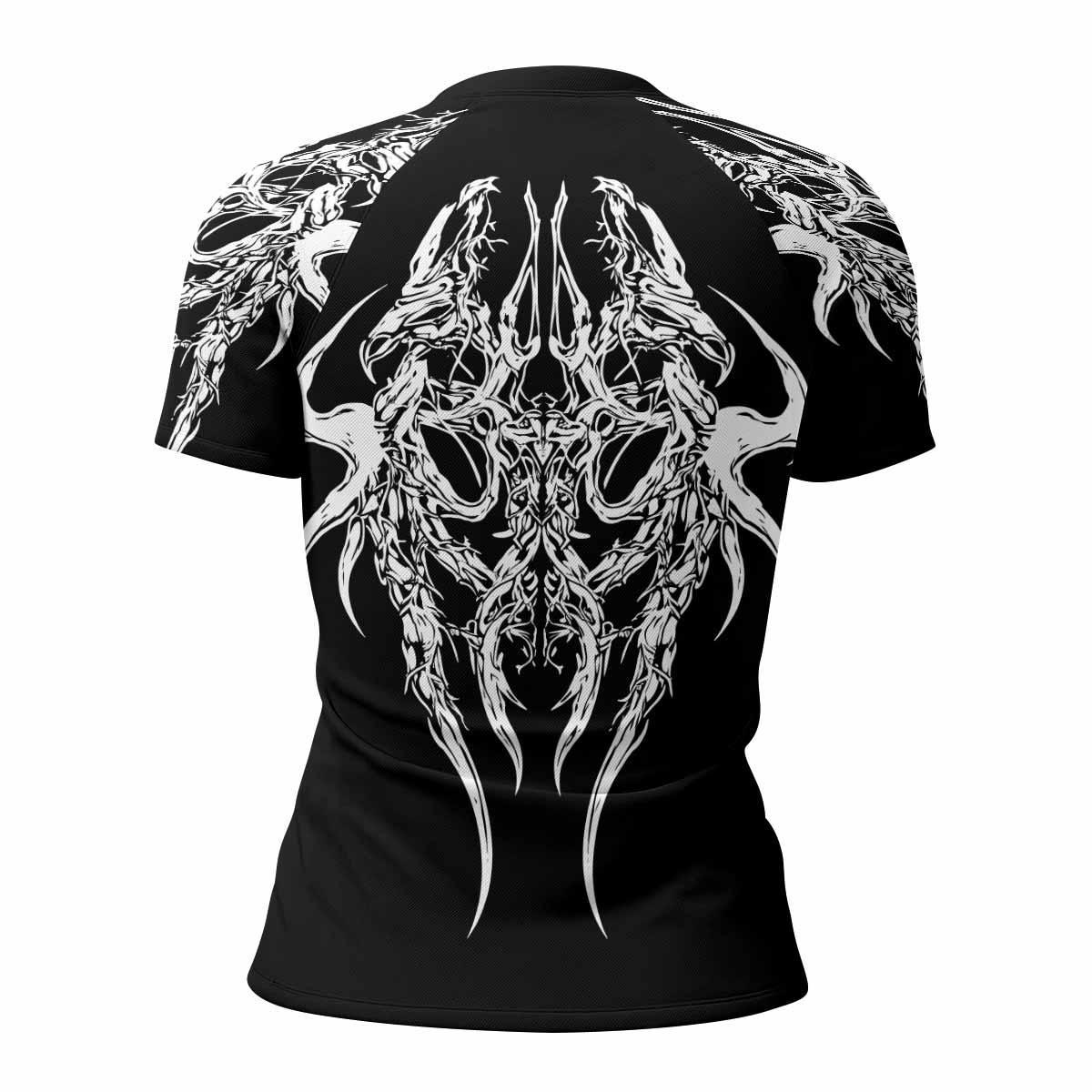Gothic Bone Skull Rash Guard