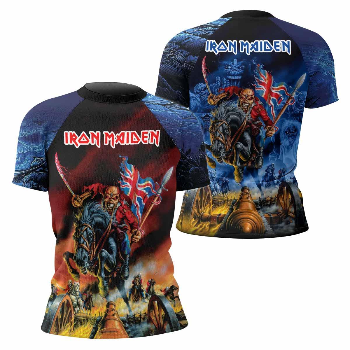 Iron Maiden England Flag Rash Guard