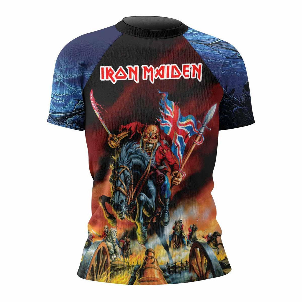 Iron Maiden England Flag Rash Guard