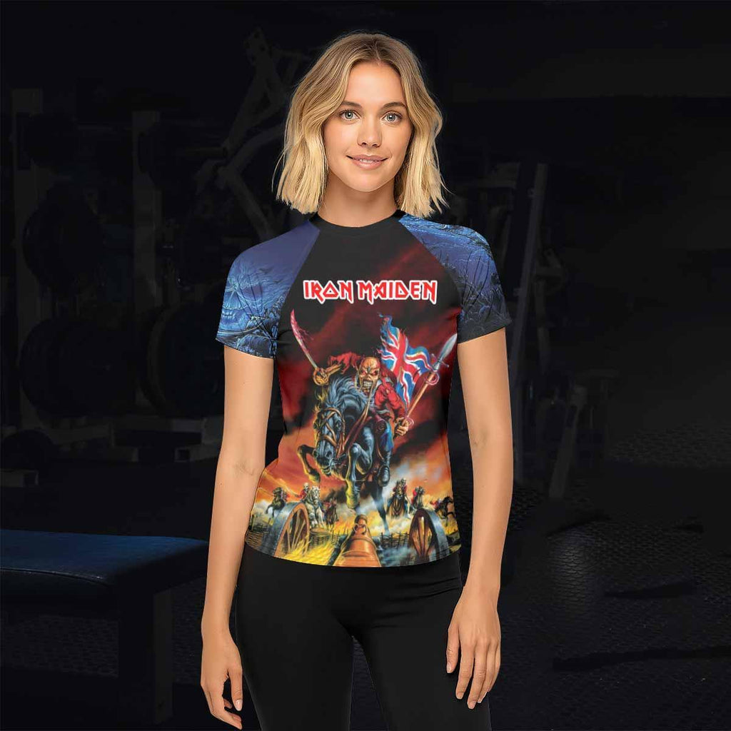 Iron Maiden England Flag Rash Guard