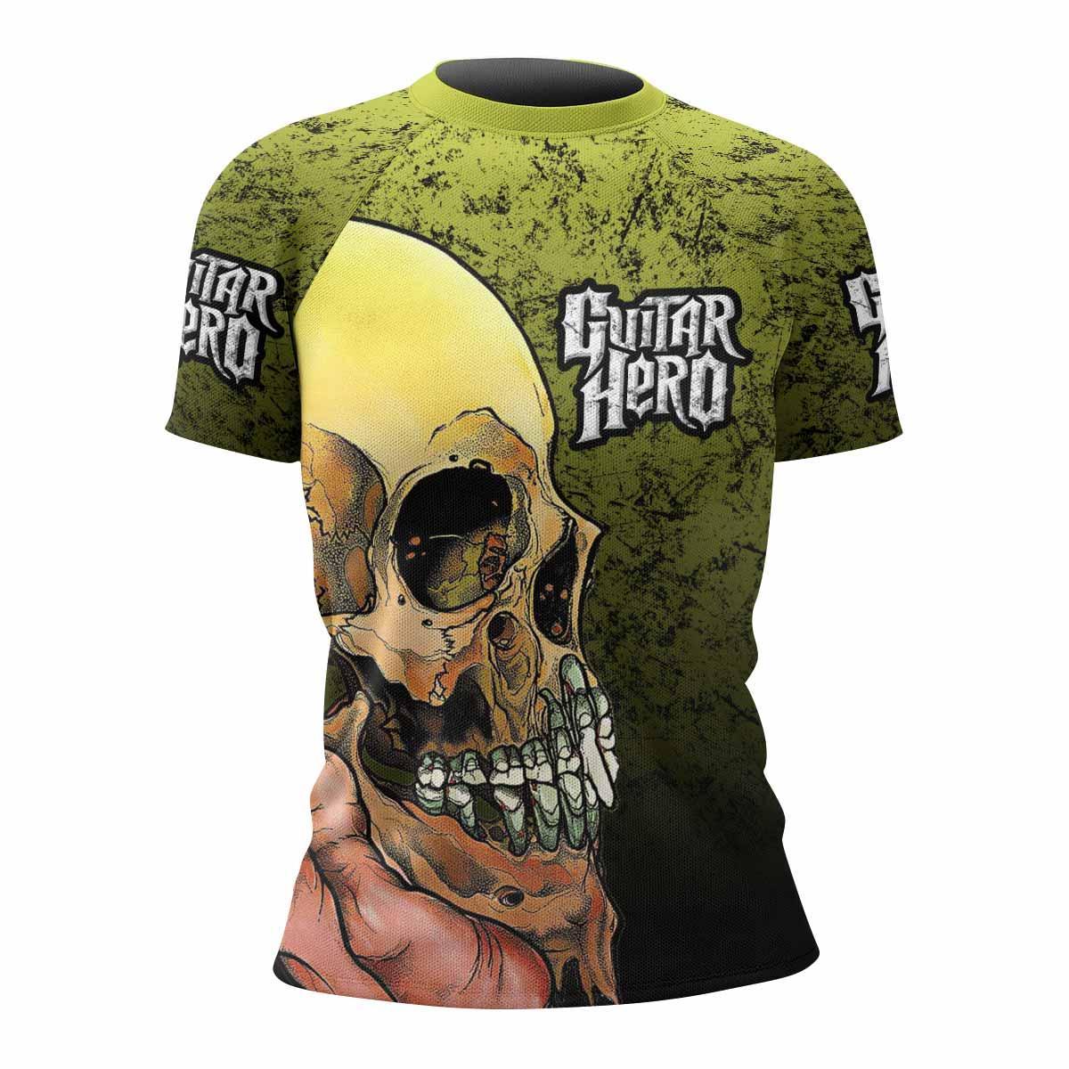 Guitar Hero Skull Rash Guard