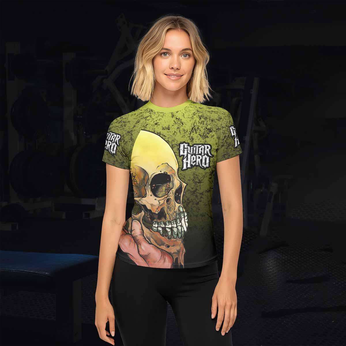 Guitar Hero Skull Rash Guard