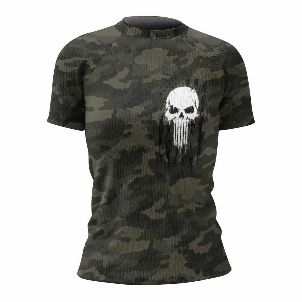The Punisher Skull We The People Rash Guard