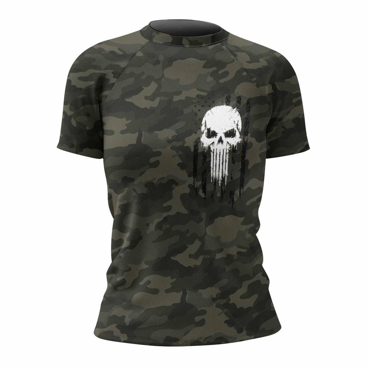 The Punisher Skull We The People Rash Guard