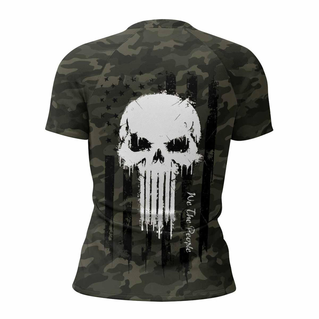 The Punisher Skull We The People Rash Guard