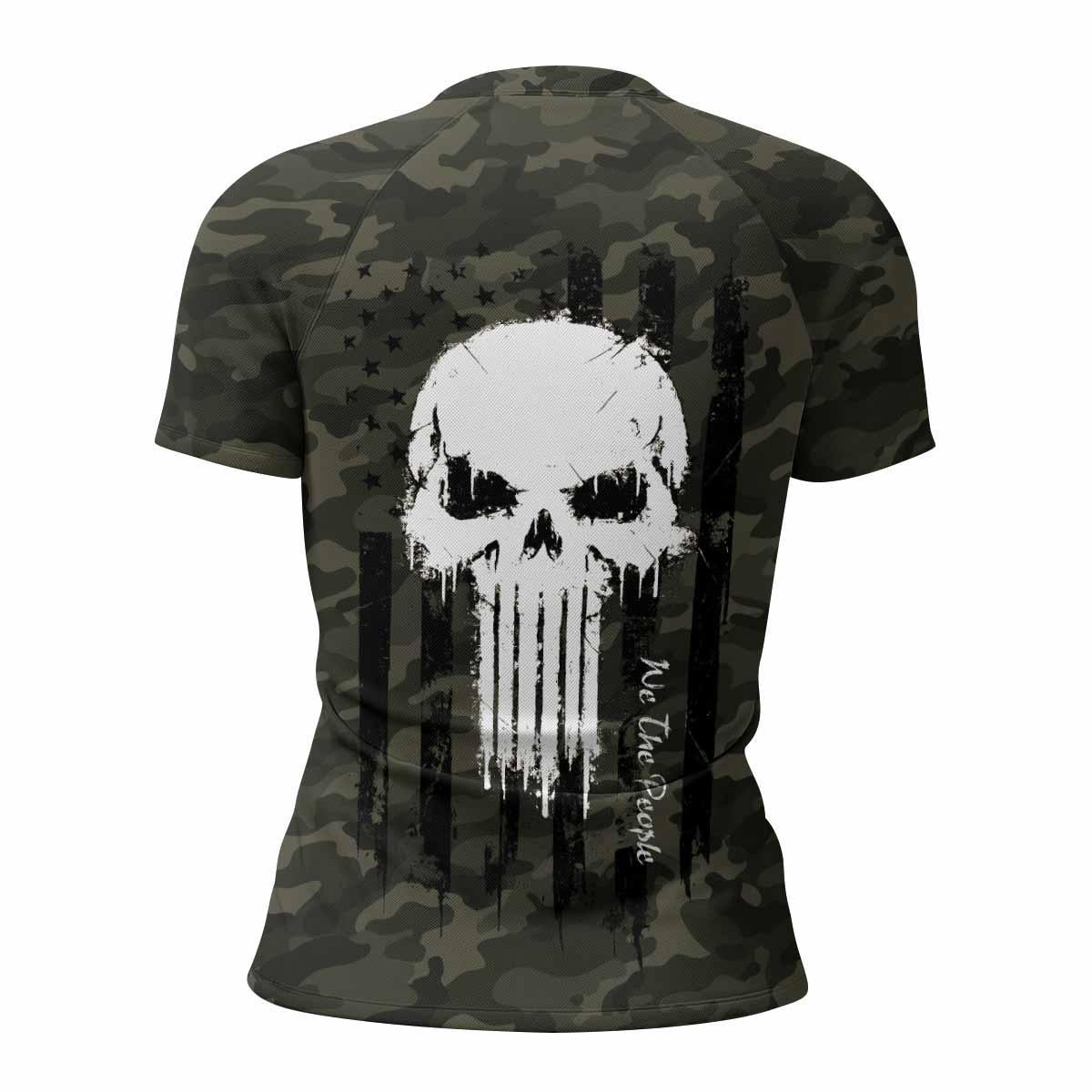 The Punisher Skull We The People Rash Guard