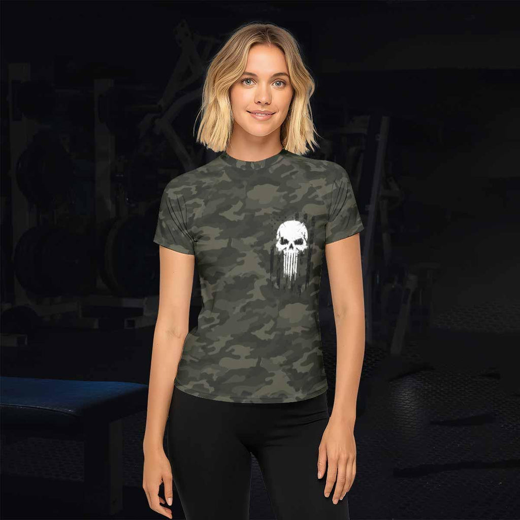 The Punisher Skull We The People Rash Guard