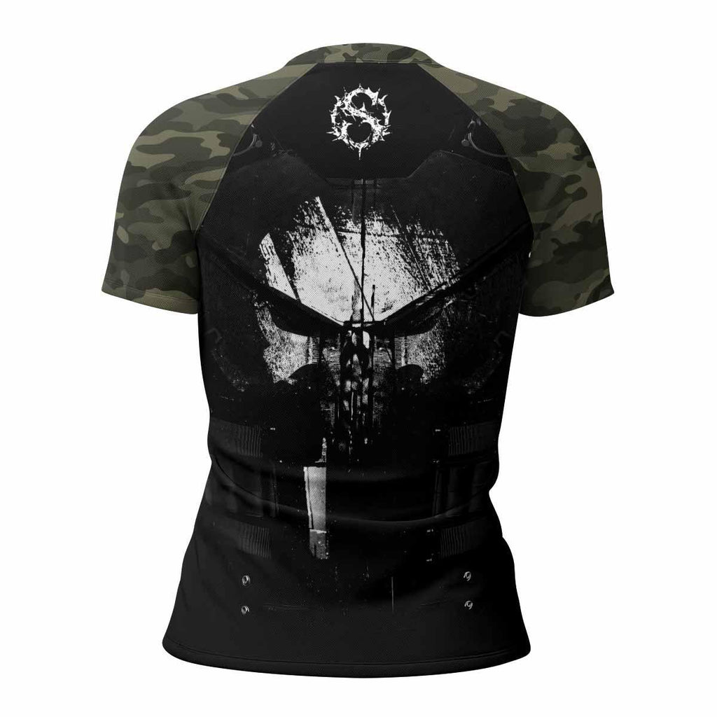 The Punisher Skull Camouflage Rash Guard