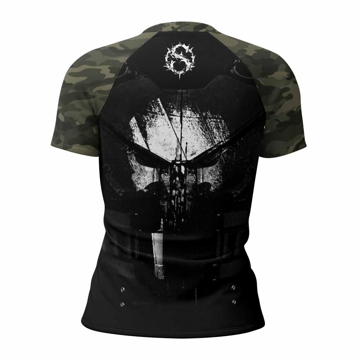 The Punisher Skull Camouflage Rash Guard
