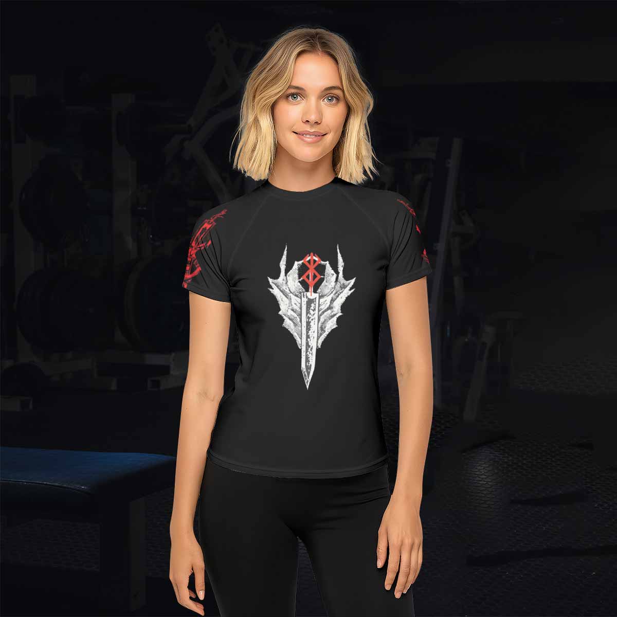 Berserk Black Swordsman Guts Rash Guard