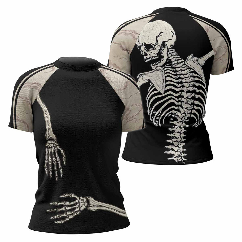 Bare Bones Skeleton Rash Guard