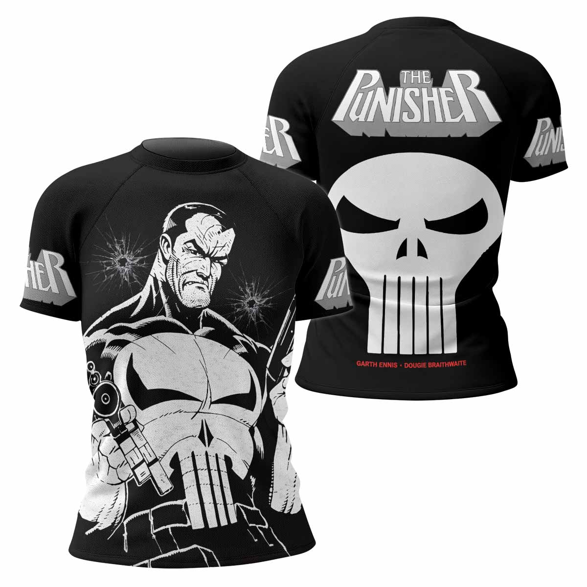 The Punisher Comic Frank Castle Rash Guard
