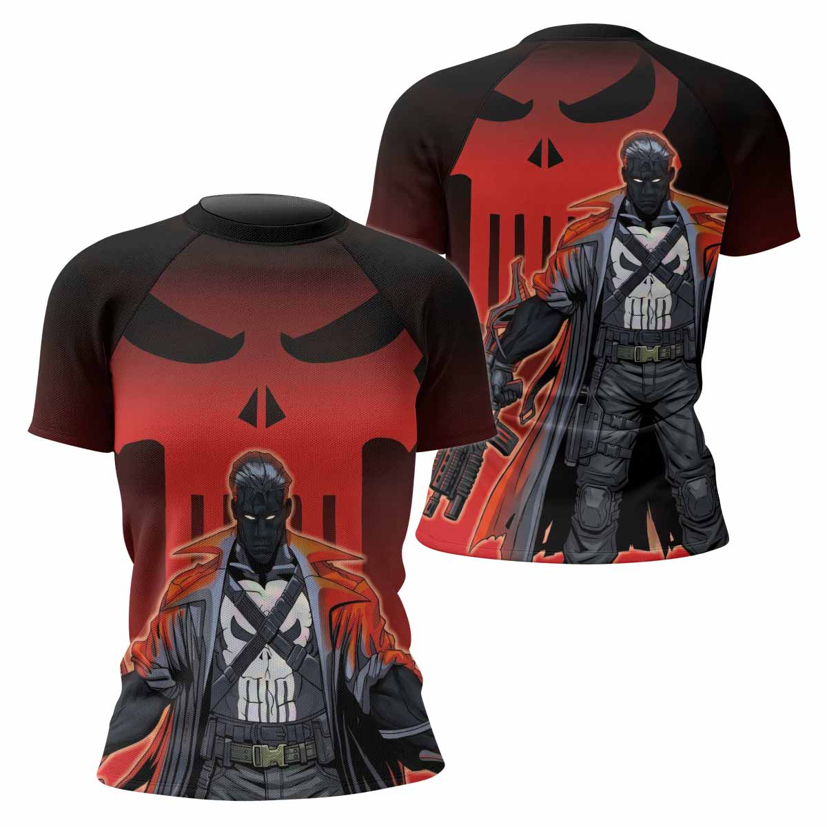 The Punisher Red Frank Castle Rash Guard