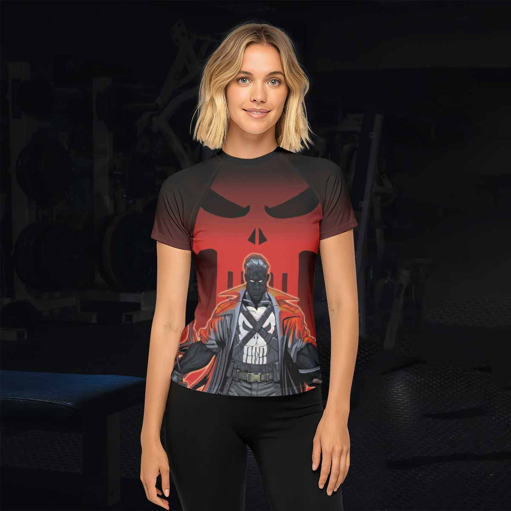 The Punisher Red Frank Castle Rash Guard
