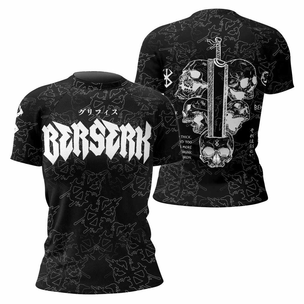 Berserk Dragon Slayer Skull Rash Guard