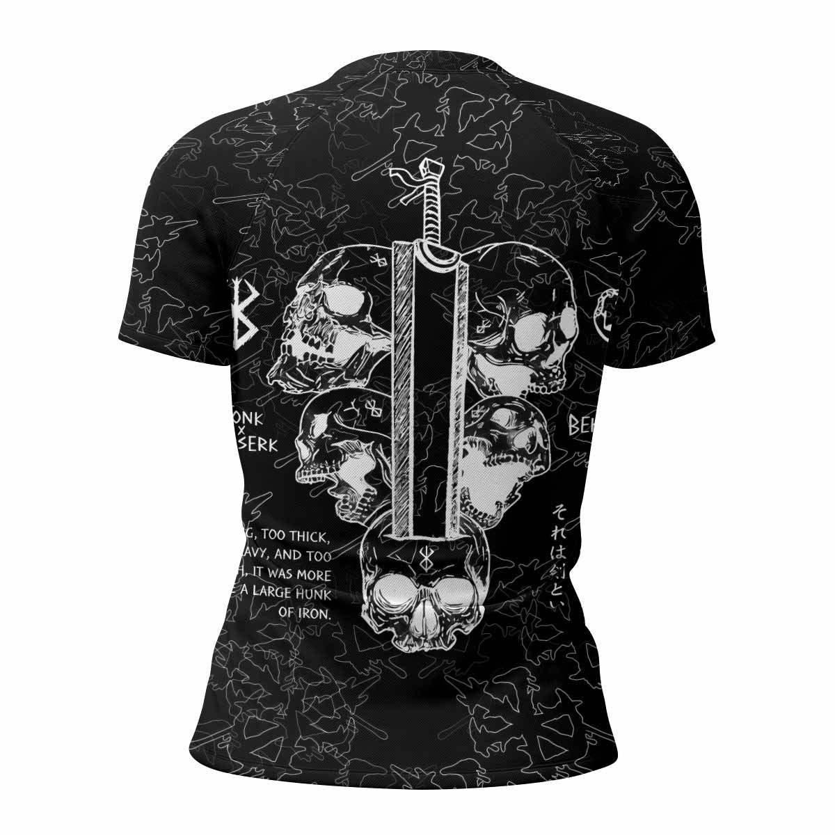 Berserk Dragon Slayer Skull Rash Guard