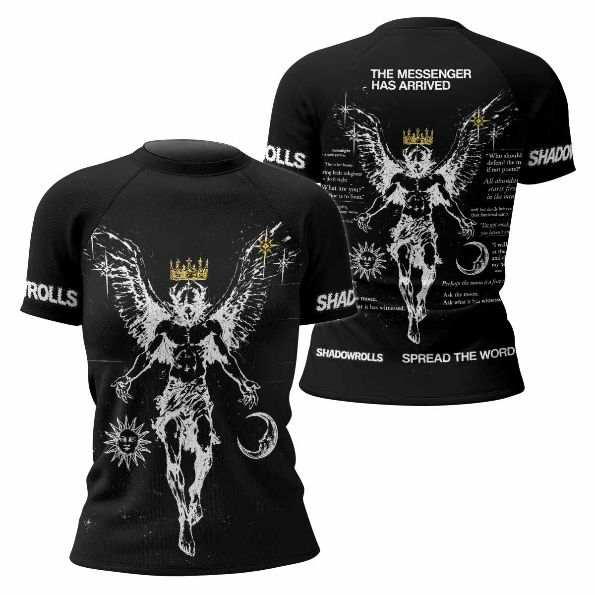 The Messenger Has Arrived Black Rash Guard