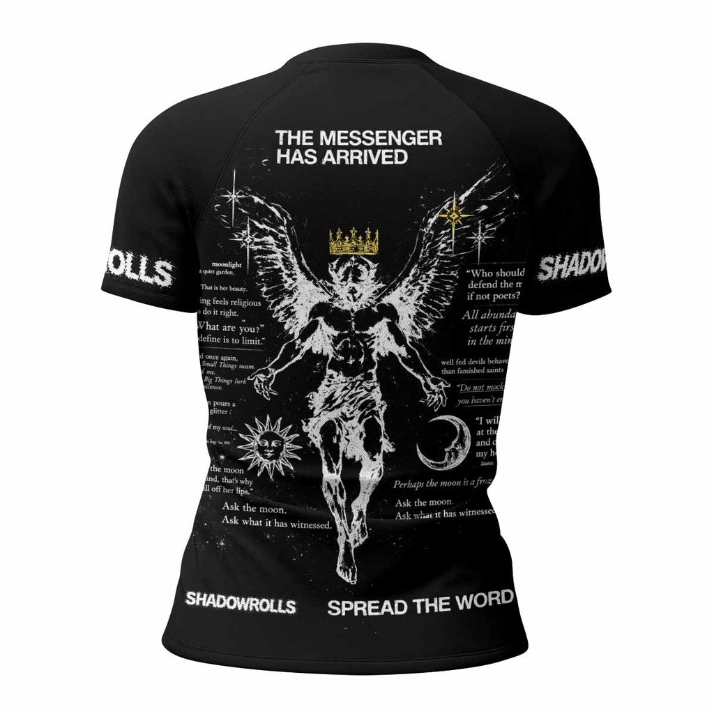 The Messenger Has Arrived Black Rash Guard