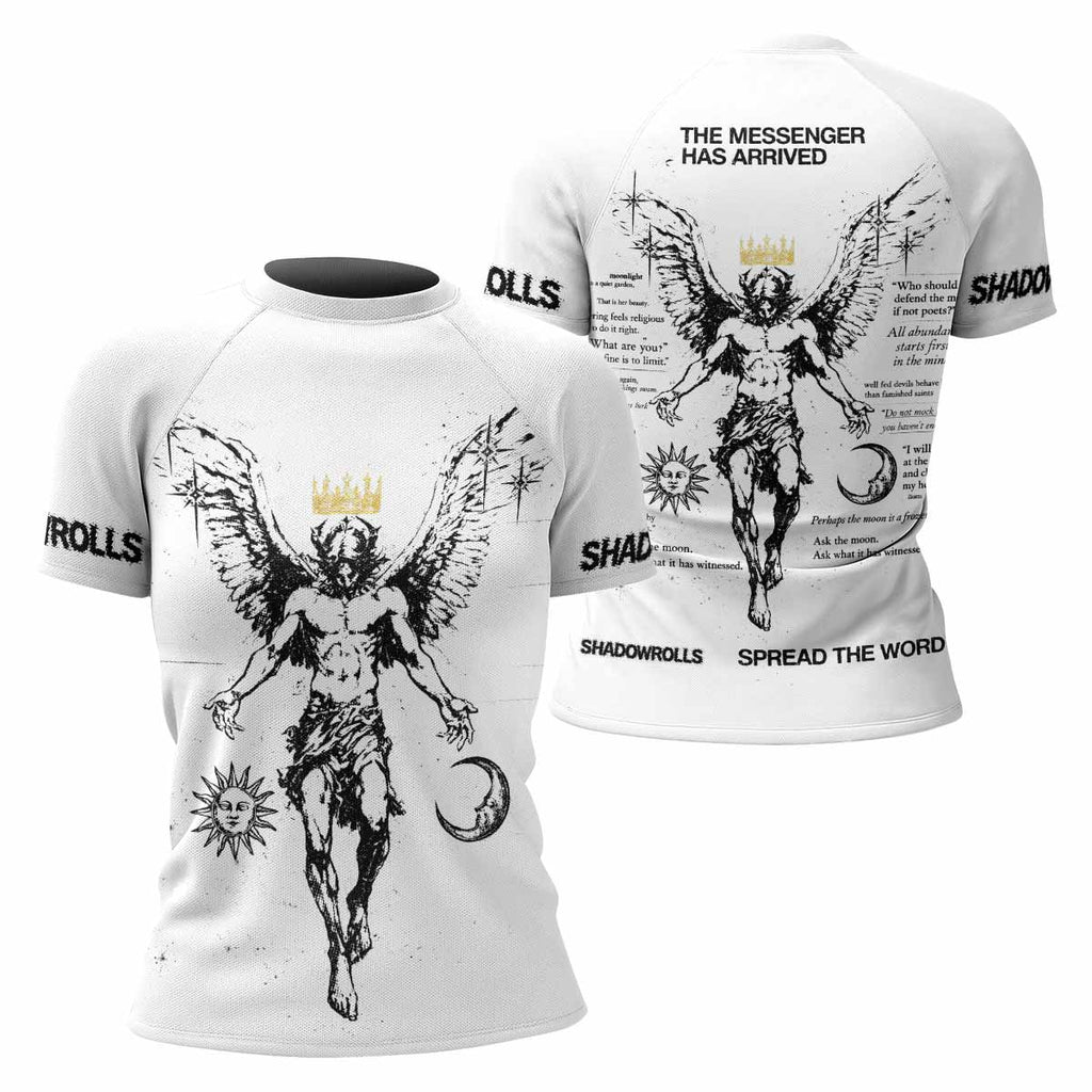 The Messenger Has Arrived White Rash Guard