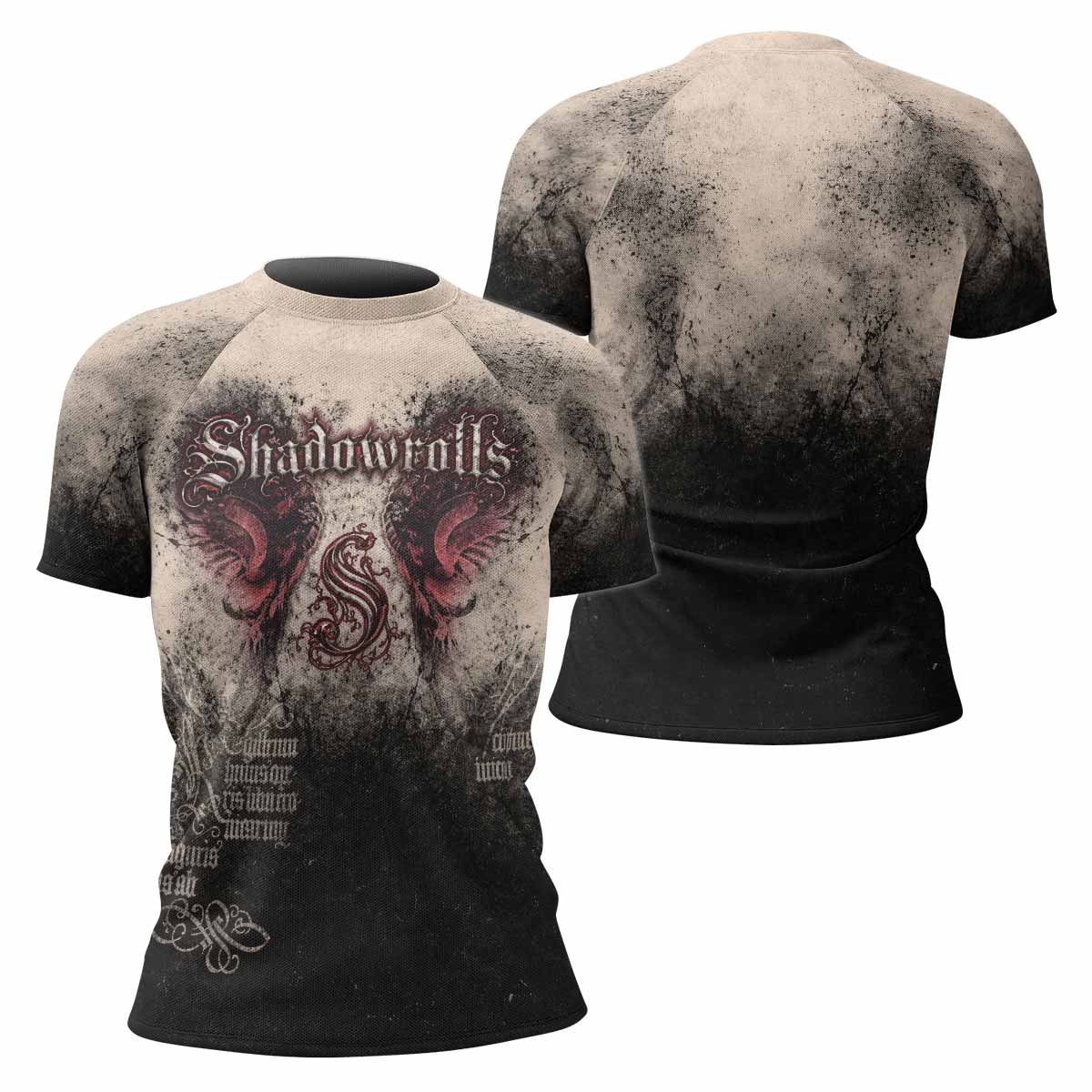 Grunge Smoke Gothic Rash Guard