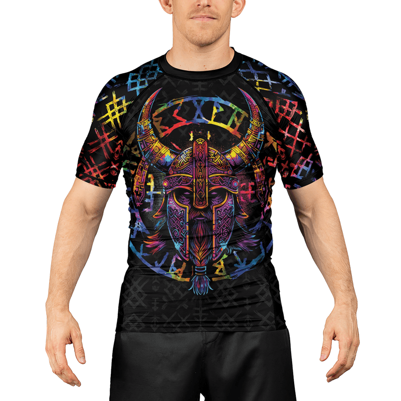 Rashninja Norse Mythology Men's Short Sleeve Rash Guard
