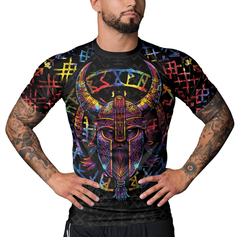 Rashninja Norse Mythology Men's Short Sleeve Rash Guard