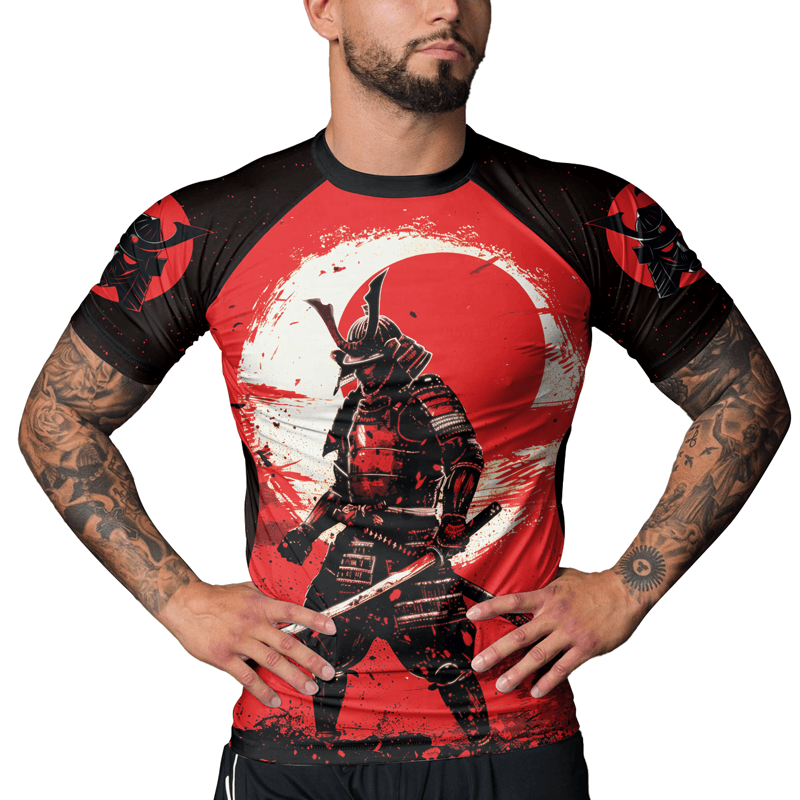 Rashninja Blade of the Samurai Men's Short Sleeve Rash Guard
