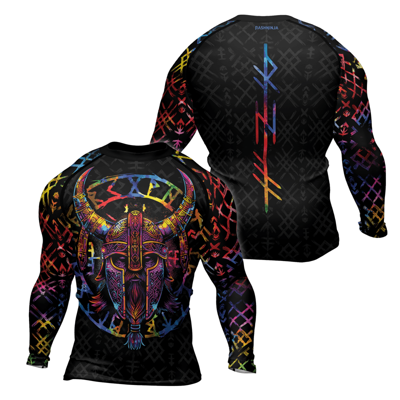 Rashninja Norse Mythology Men's Long Sleeve Rash Guard