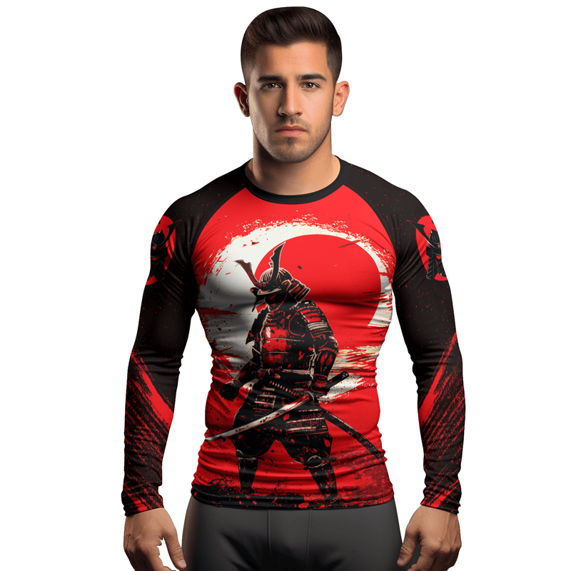 Rashninja Blade of the Samurai Men's Long Sleeve Rash Guard