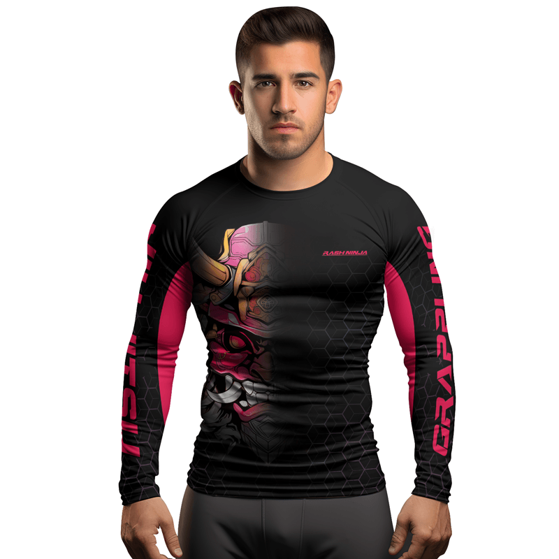 Rashninja Fear the Oni Men's Long Sleeve Rash Guard