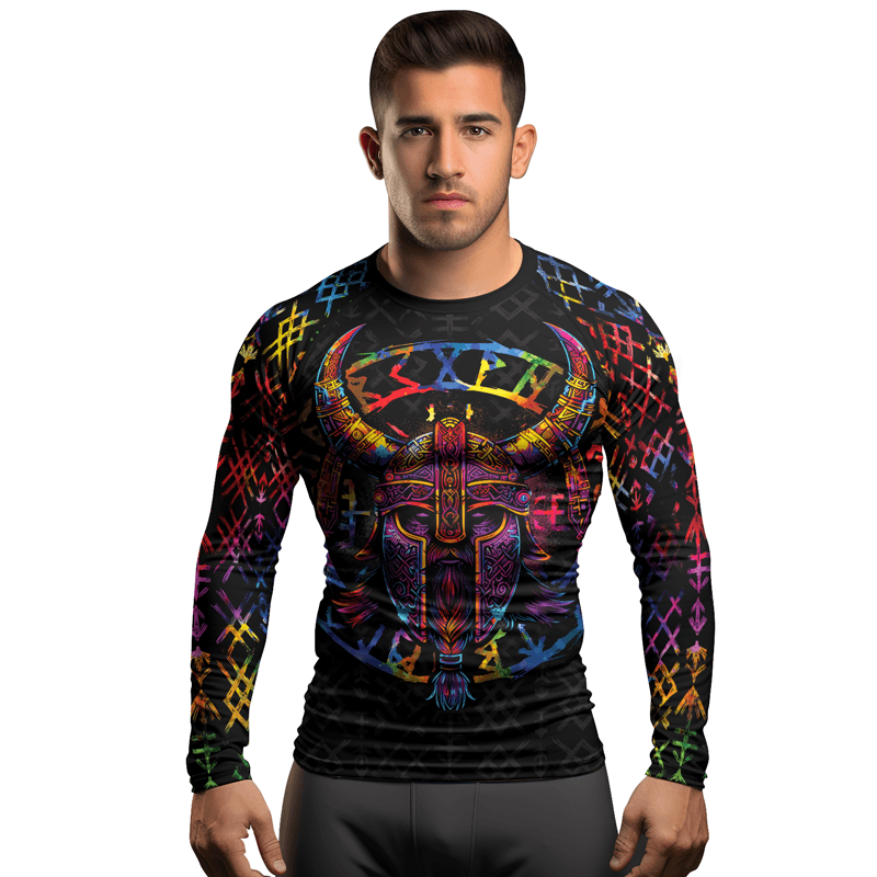 Rashninja Norse Mythology Men's Long Sleeve Rash Guard