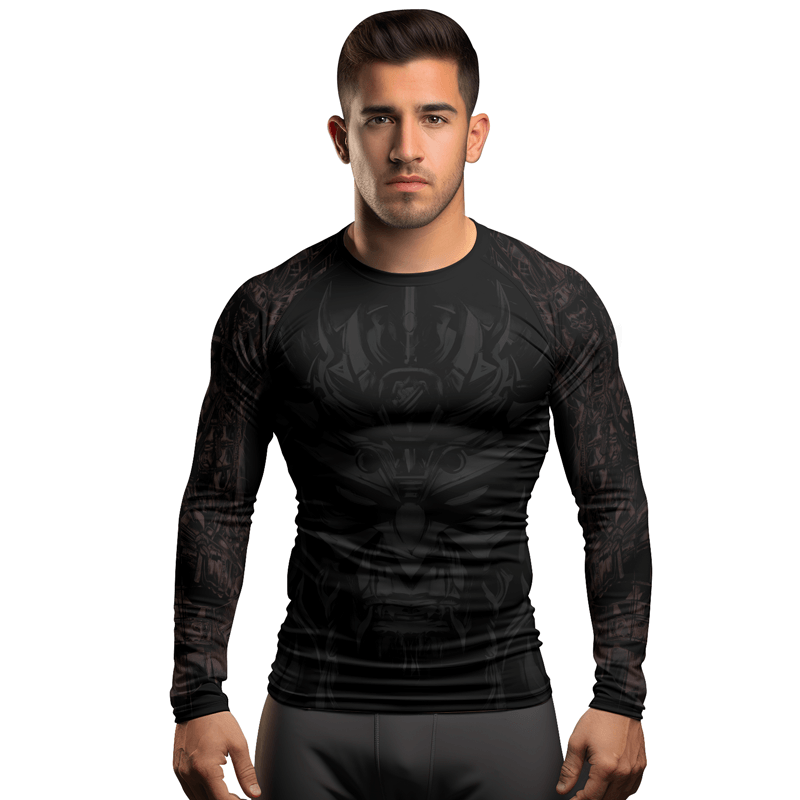 Rashninja Cyber Oni Chronicles Men's Long Sleeve Rash Guard