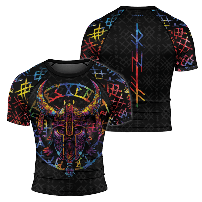 Rashninja Norse Mythology Men's Short Sleeve Rash Guard