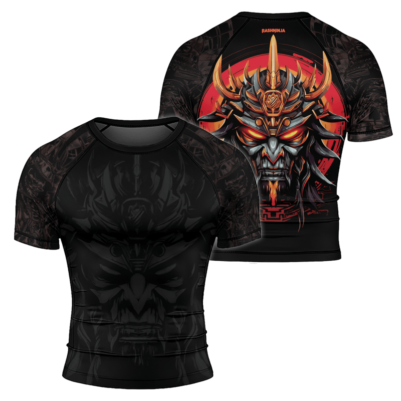 Rashninja Cyber Oni Chronicles Men's Short Sleeve Rash Guard