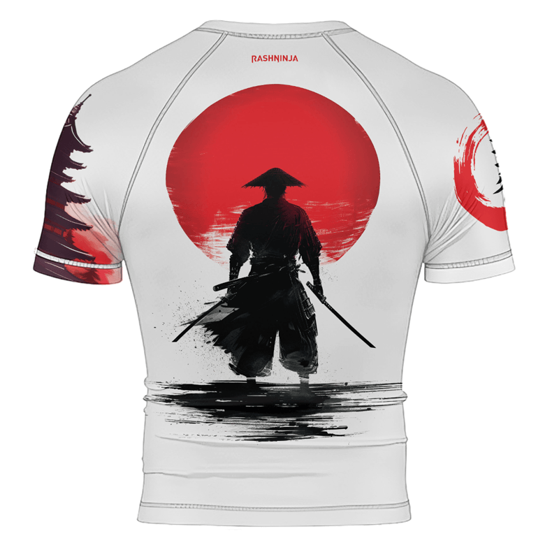 Rashninja Legendary Samurai Warrior Men's Short Sleeve Rash Guard
