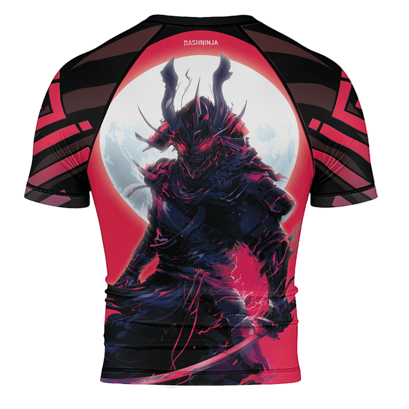 Rashninja Embracing Cyber Oni Men's Short Sleeve Rash Guard