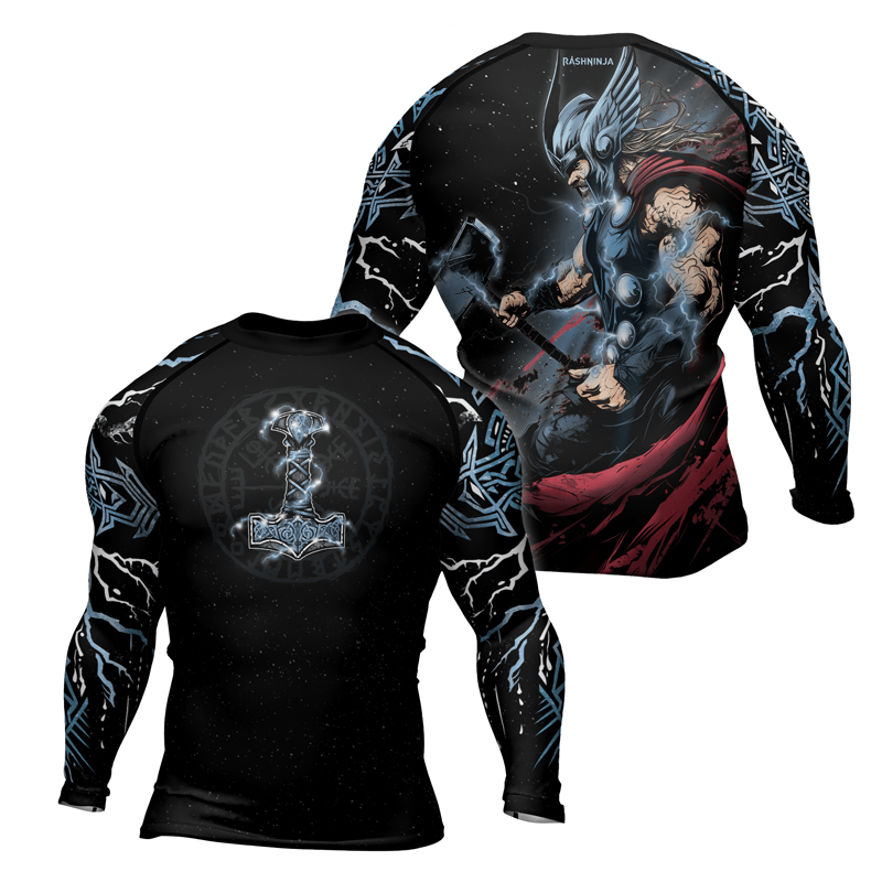 Rashninja God of Thunder Men's Long Sleeve Rash Guard