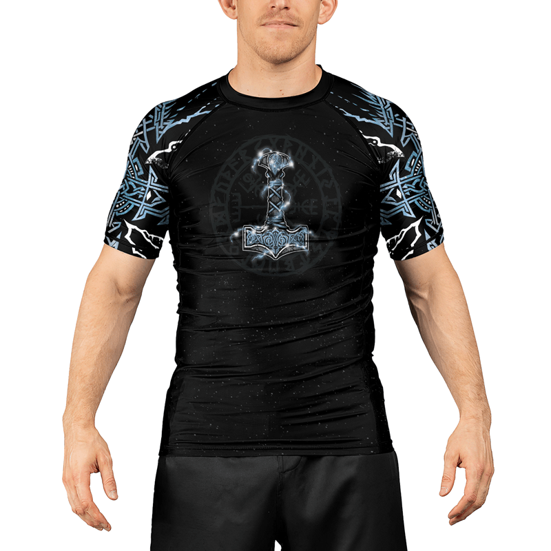 Rashninja God of Thunder Men's Short Sleeve Rash Guard
