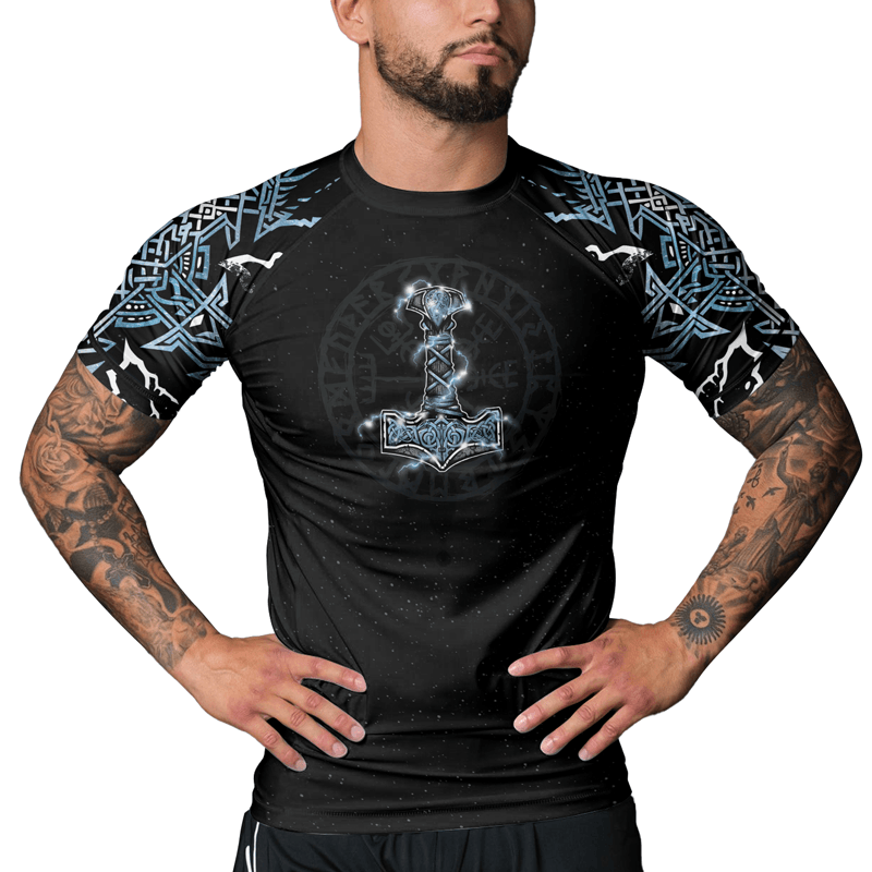 Rashninja God of Thunder Men's Short Sleeve Rash Guard